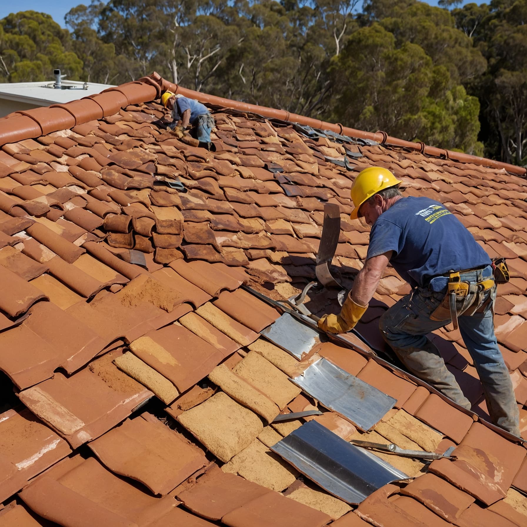 Tile to Colorbond conversion in progress